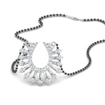 Load image into Gallery viewer, Horse Shoe Mangalsutra Pendant With Baguette