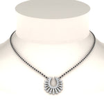 Load image into Gallery viewer, Horse Shoe Mangalsutra Pendant With Baguette