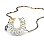 Load image into Gallery viewer, Horse Shoe Mangalsutra Pendant With Baguette