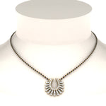 Load image into Gallery viewer, Horse Shoe Mangalsutra Pendant With Baguette