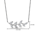 Load image into Gallery viewer, Leaf-Design-Diamond-Mangalsutra