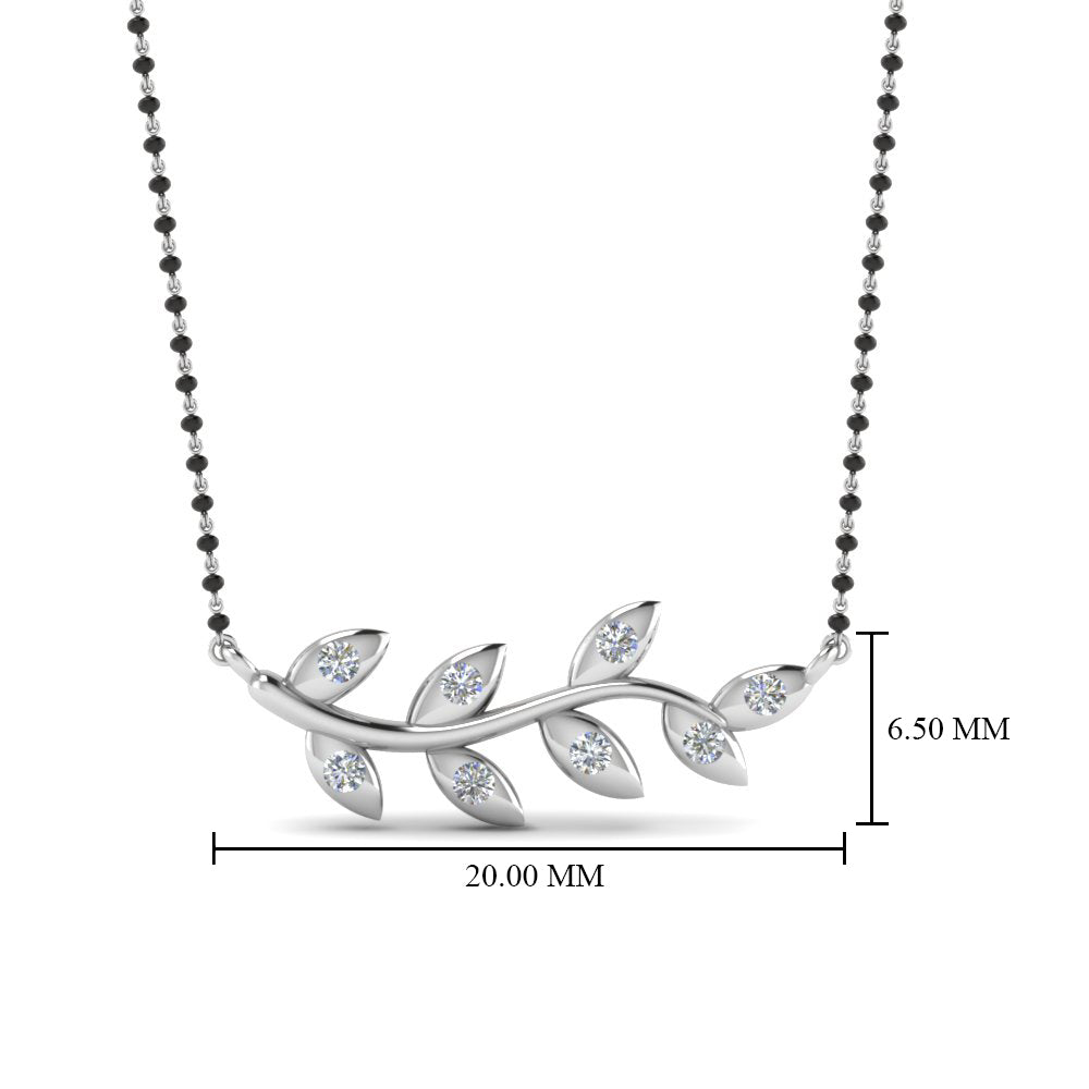Leaf-Design-Diamond-Mangalsutra