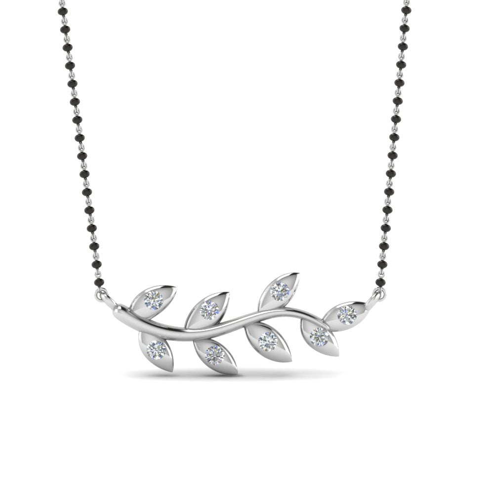 Leaf-Design-Diamond-Mangalsutra