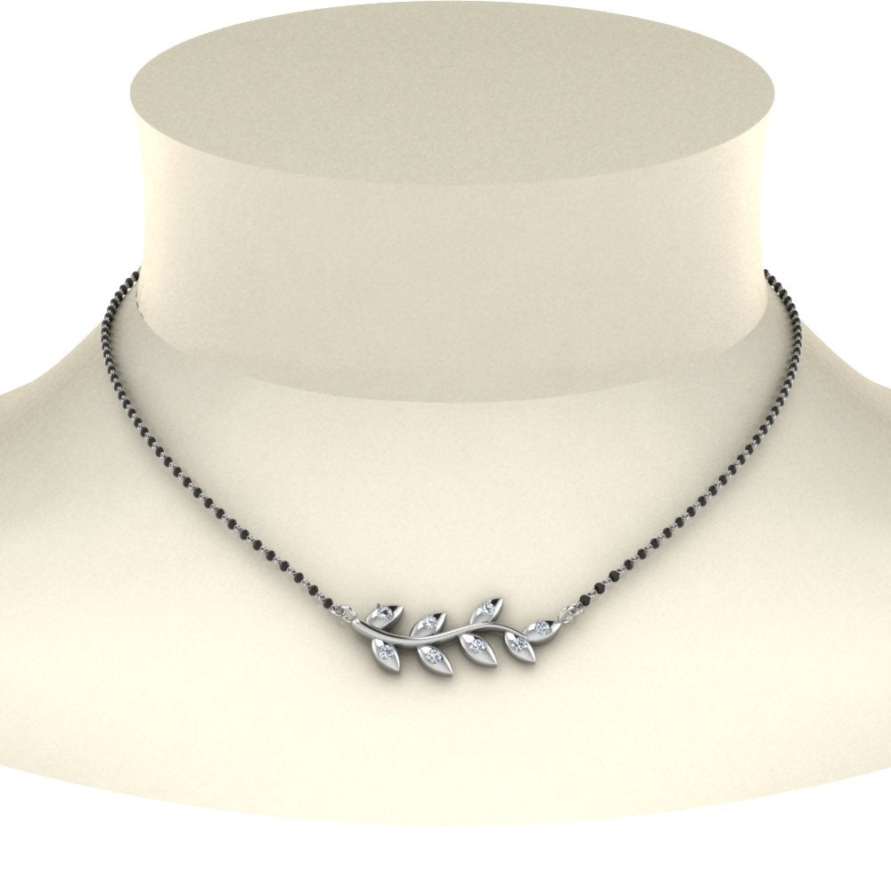 Leaf-Design-Diamond-Mangalsutra