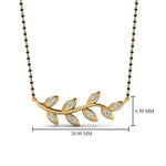 Load image into Gallery viewer, Leaf-Design-Diamond-Mangalsutra