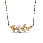 Load image into Gallery viewer, Leaf-Design-Diamond-Mangalsutra