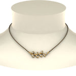 Load image into Gallery viewer, Leaf-Design-Diamond-Mangalsutra