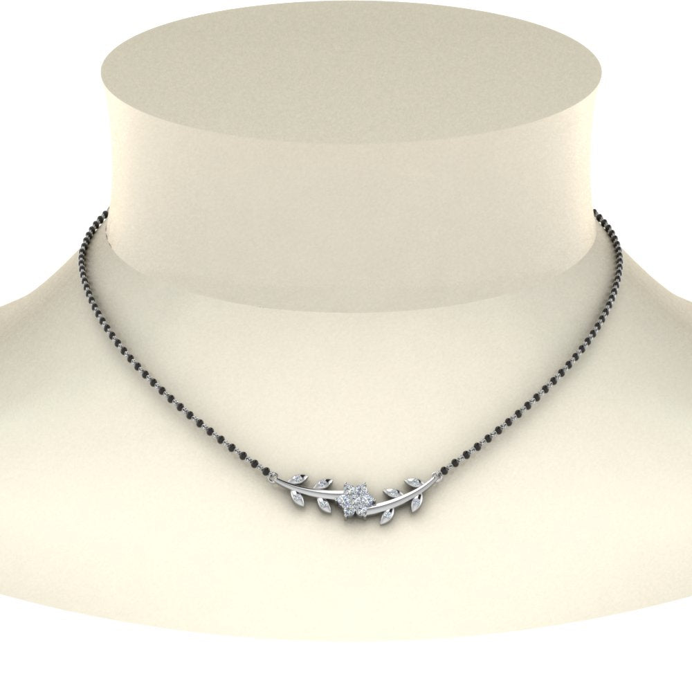 Leaves-Design-Diamond-Mangalsutra