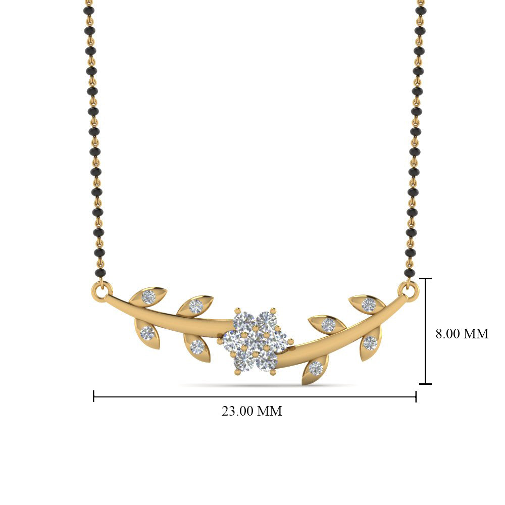 Leaves-Design-Diamond-Mangalsutra