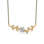 Load image into Gallery viewer, Leaves-Design-Diamond-Mangalsutra