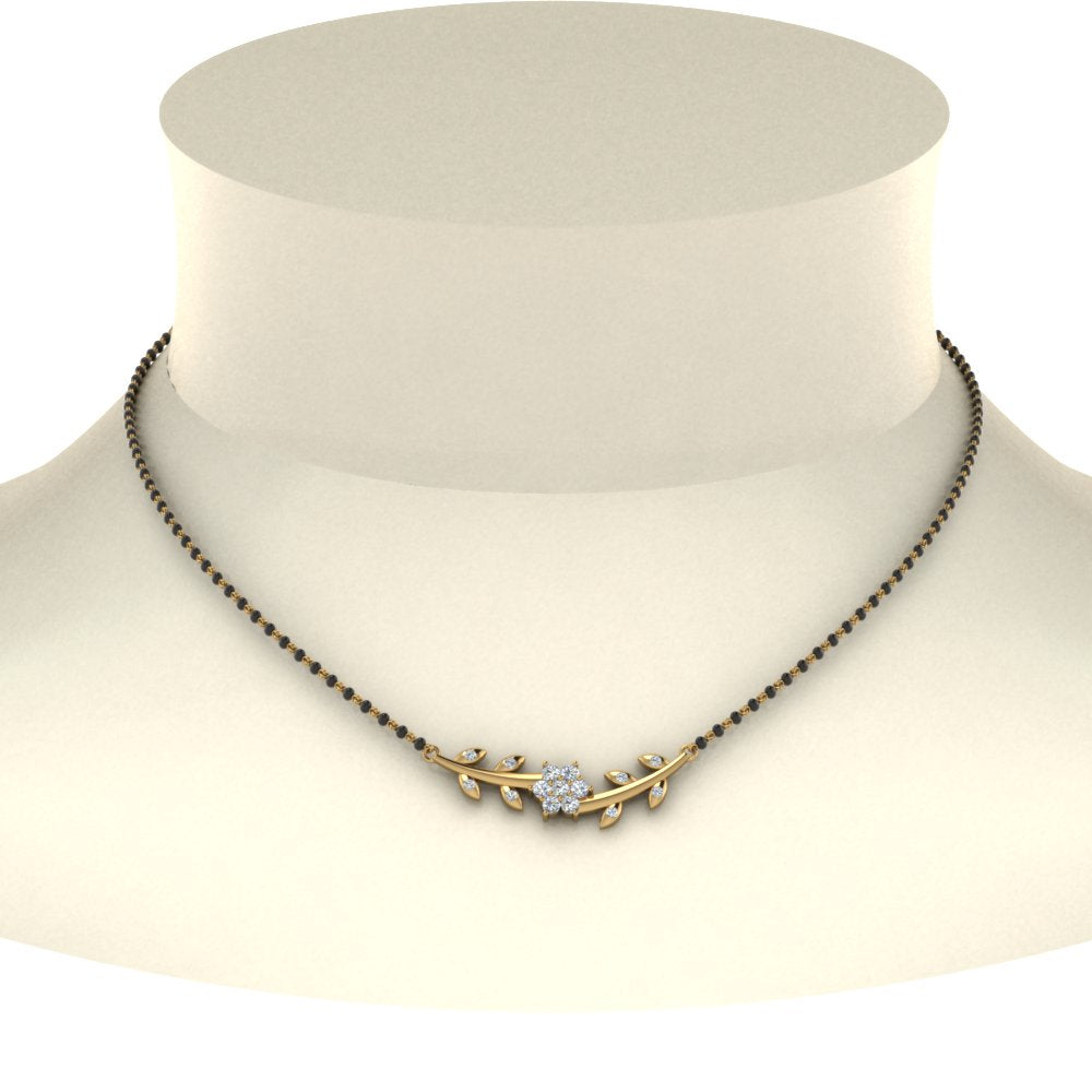 Leaves-Design-Diamond-Mangalsutra