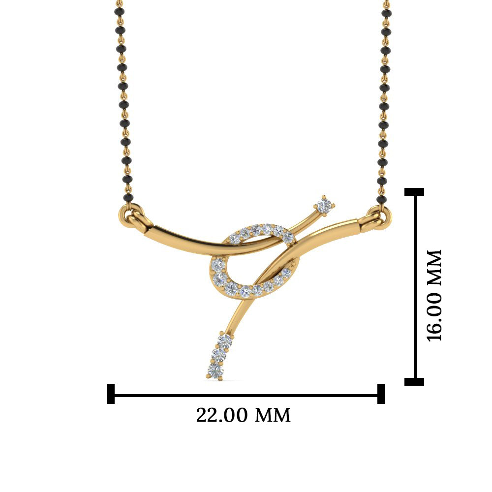 Love Knot Diamond Mangalsutra