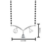 Load image into Gallery viewer, Mangalsutra-Diamond-Pendant-Zodiac-Sign