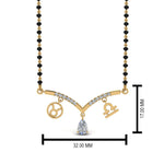 Load image into Gallery viewer, Mangalsutra-Diamond-Pendant-Zodiac-Sign