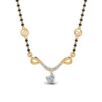 Load image into Gallery viewer, Mangalsutra-Sun-Sign-Diamond-With-Beads