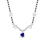 Load image into Gallery viewer, Mangalsutra-Sun-Sign-Sapphire-With-Beads