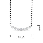 Load image into Gallery viewer, Modern-Bezel-Delicate-Diamond-Mangalsutra