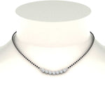 Load image into Gallery viewer, Modern-Bezel-Delicate-Diamond-Mangalsutra