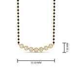 Load image into Gallery viewer, Modern-Bezel-Delicate-Diamond-Mangalsutra