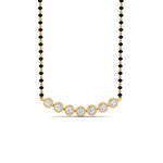 Load image into Gallery viewer, Modern-Bezel-Delicate-Diamond-Mangalsutra
