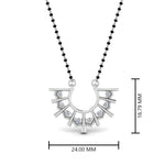 Load image into Gallery viewer, Modern-Diamond-Fan-Mangalsutra