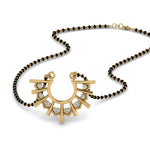 Load image into Gallery viewer, Modern-Diamond-Fan-Mangalsutra
