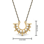 Load image into Gallery viewer, Modern-Diamond-Fan-Mangalsutra