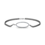 Load image into Gallery viewer, Oval Design Diamond Mangalsutra Bracelet