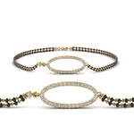 Load image into Gallery viewer, Oval Design Diamond Mangalsutra Bracelet