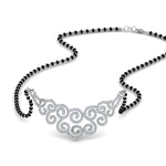 Load image into Gallery viewer, Pave-Curves-Diamond-Mangalsutra