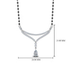 Load image into Gallery viewer, Pear-Drop-Diamond-Mangalsutra-Necklace