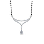 Load image into Gallery viewer, Pear-Drop-Diamond-Mangalsutra-Necklace