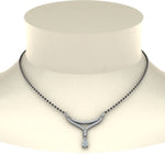Load image into Gallery viewer, Pear-Drop-Diamond-Mangalsutra-Necklace
