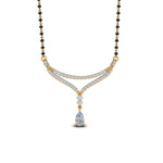 Load image into Gallery viewer, Pear-Drop-Diamond-Mangalsutra-Necklace