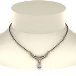 Load image into Gallery viewer, Pear-Drop-Diamond-Mangalsutra-Necklace