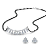 Load image into Gallery viewer, Peardrop-Diamond-Mangalsutra-Set