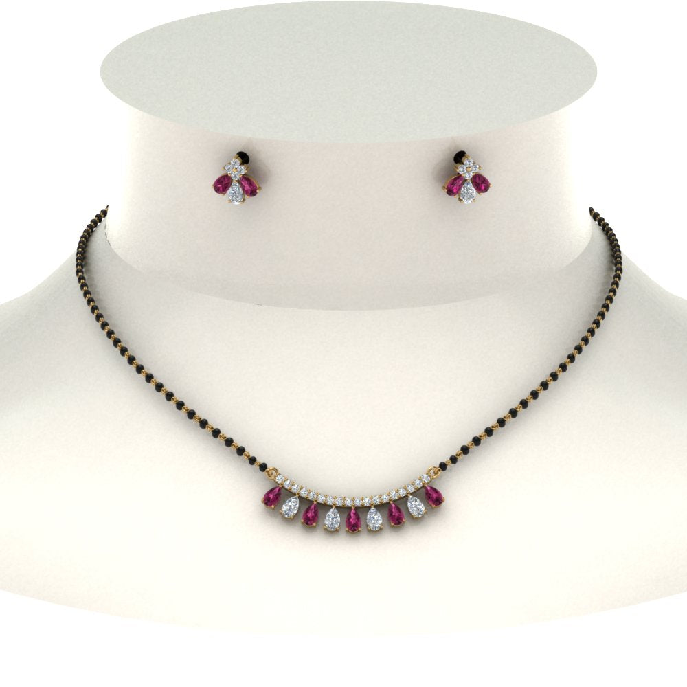 Peardrop-Diamond-Mangalsutra-Set-With-Pink-Sapphire