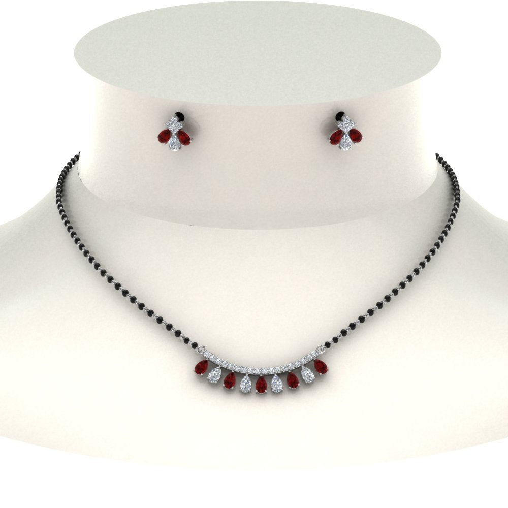 Peardrop-Diamond-Mangalsutra-Set-With-Ruby