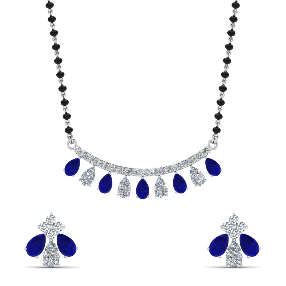 Peardrop-Diamond-Mangalsutra-Set-With-Sapphire