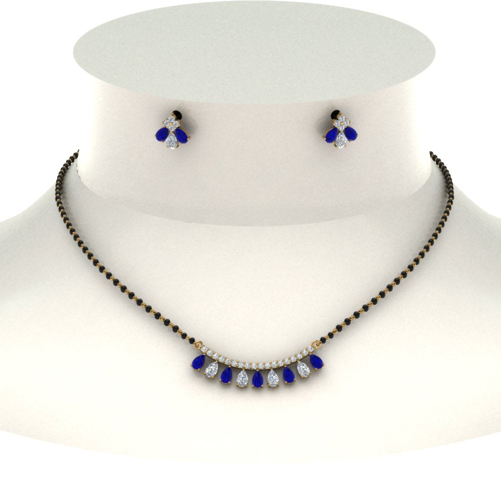 Peardrop-Diamond-Mangalsutra-Set-With-Sapphire