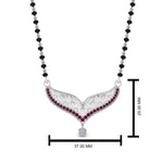 Load image into Gallery viewer, Pink-Sapphire-Filigree-Tanmaniya-Mangalsutra