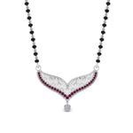 Load image into Gallery viewer, Pink-Sapphire-Filigree-Tanmaniya-Mangalsutra