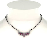 Load image into Gallery viewer, Pink Sapphire Gold Mangalsutra