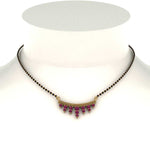 Load image into Gallery viewer, Pink Sapphire Gold Mangalsutra