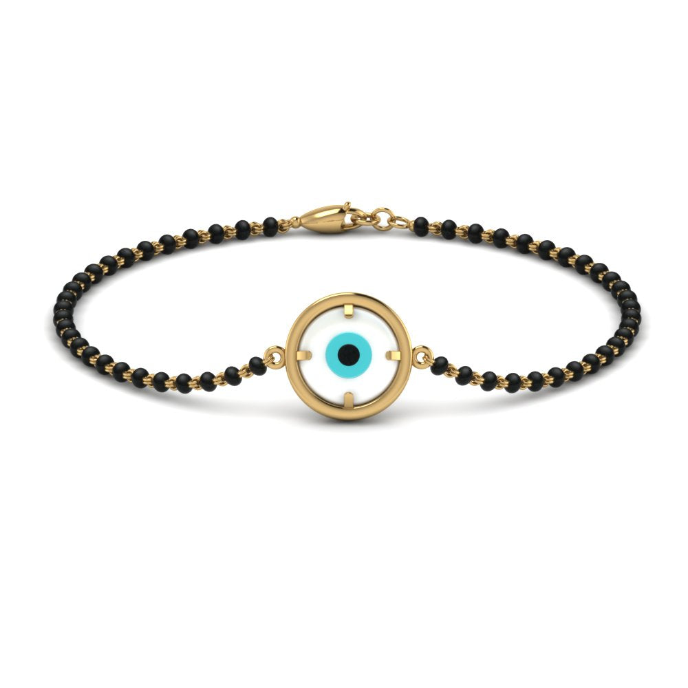 Round Evil Eye Bracelet Mangalsutra