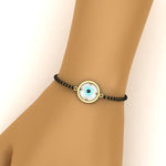 Load image into Gallery viewer, Round Evil Eye Bracelet Mangalsutra