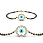 Load image into Gallery viewer, Round Evil Eye Mangalsutra Bracelet With Diamond
