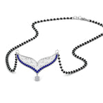 Load image into Gallery viewer, Sapphire-Filigree-Tanmaniya-Mangalsutra