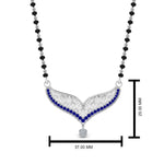 Load image into Gallery viewer, Sapphire-Filigree-Tanmaniya-Mangalsutra