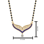 Load image into Gallery viewer, Sapphire-Filigree-Tanmaniya-Mangalsutra
